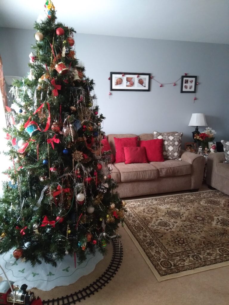 christmas tree with decorations