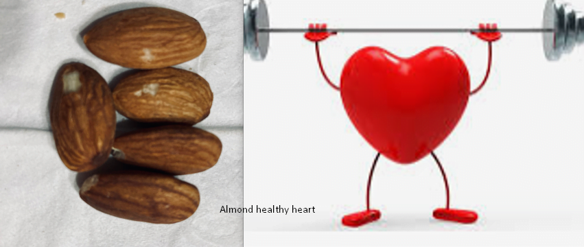 ALMOND and heart