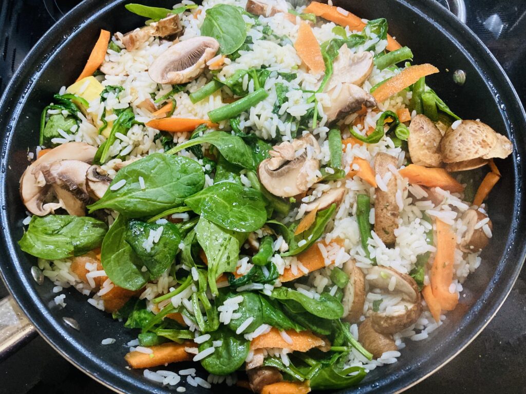 Spinach ,Vegetable Rice