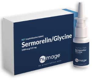 Sermorelin/glycine nasal spray