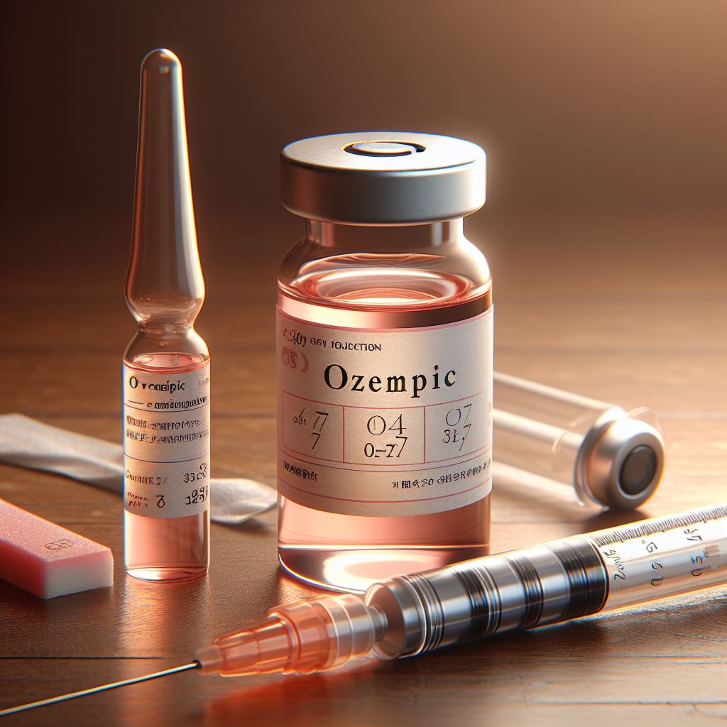 Ozempic with syringe and needle