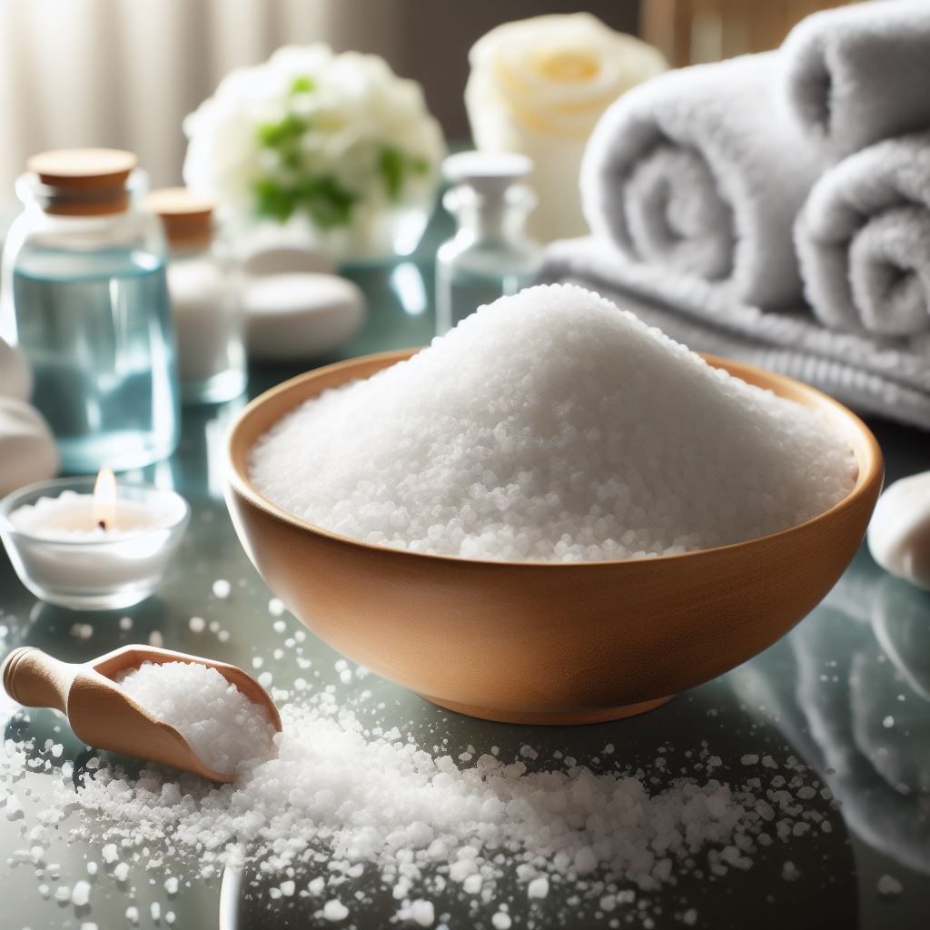 Epsom salt add relaxation during bath