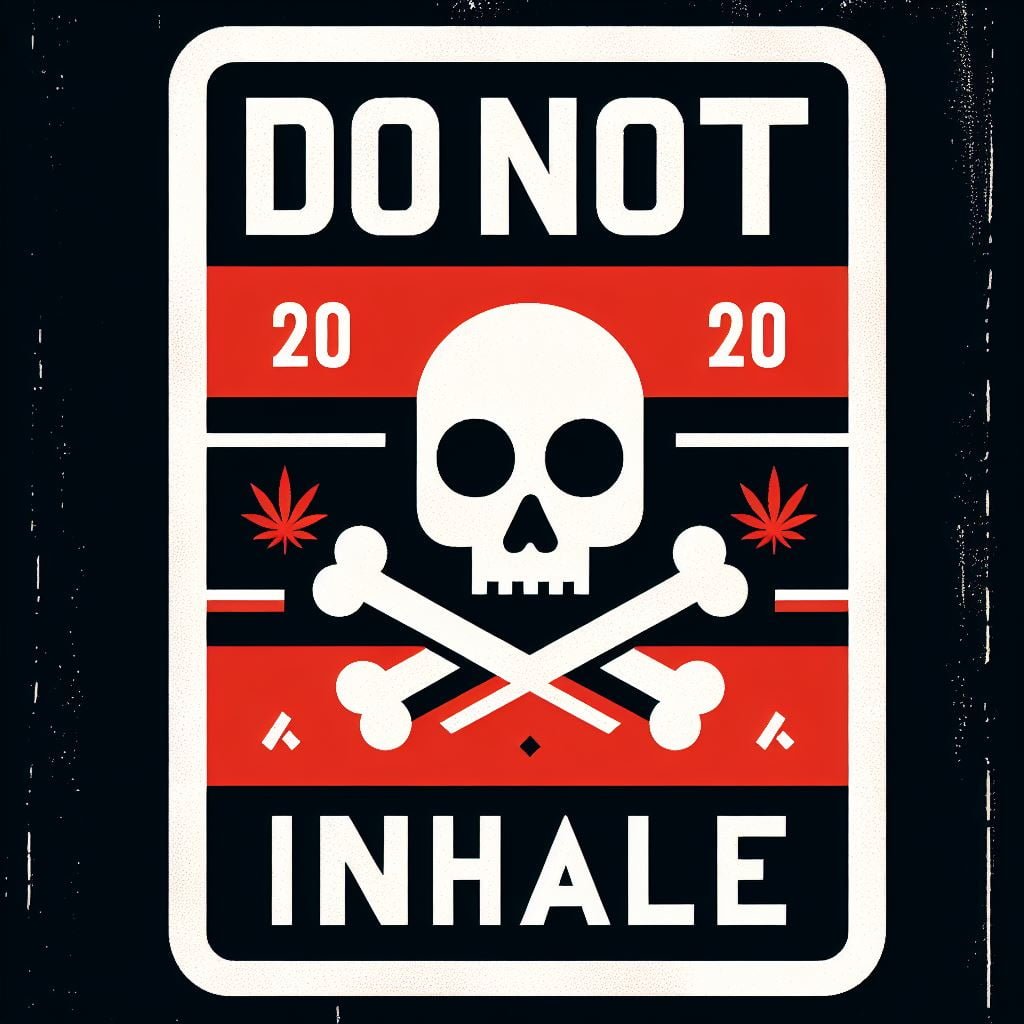 Do not Inhale sign
