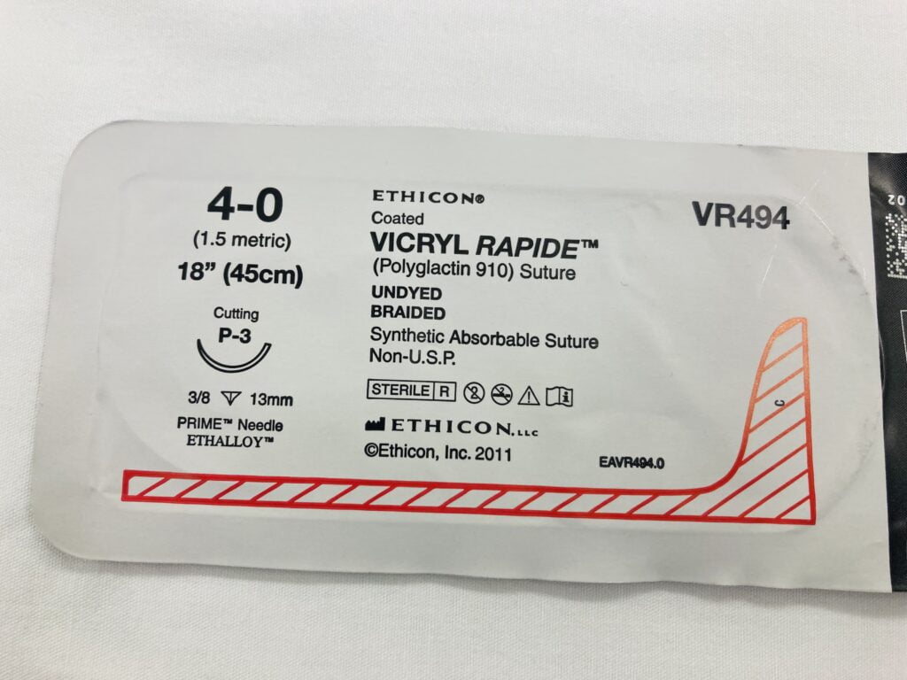 P-3 cutting needle 4-0 vicryl Rapide