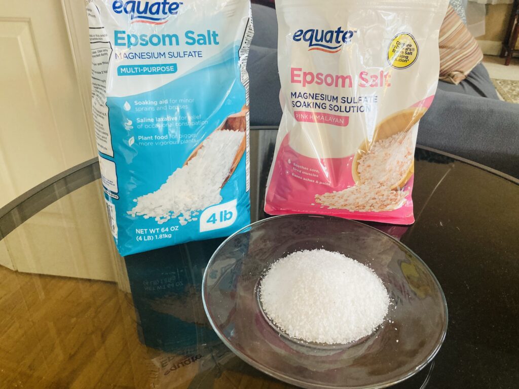 Epsom salt for soaking