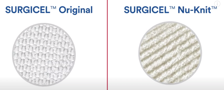 Surgicel Original vs Nu-Knit more denser 3X stronger