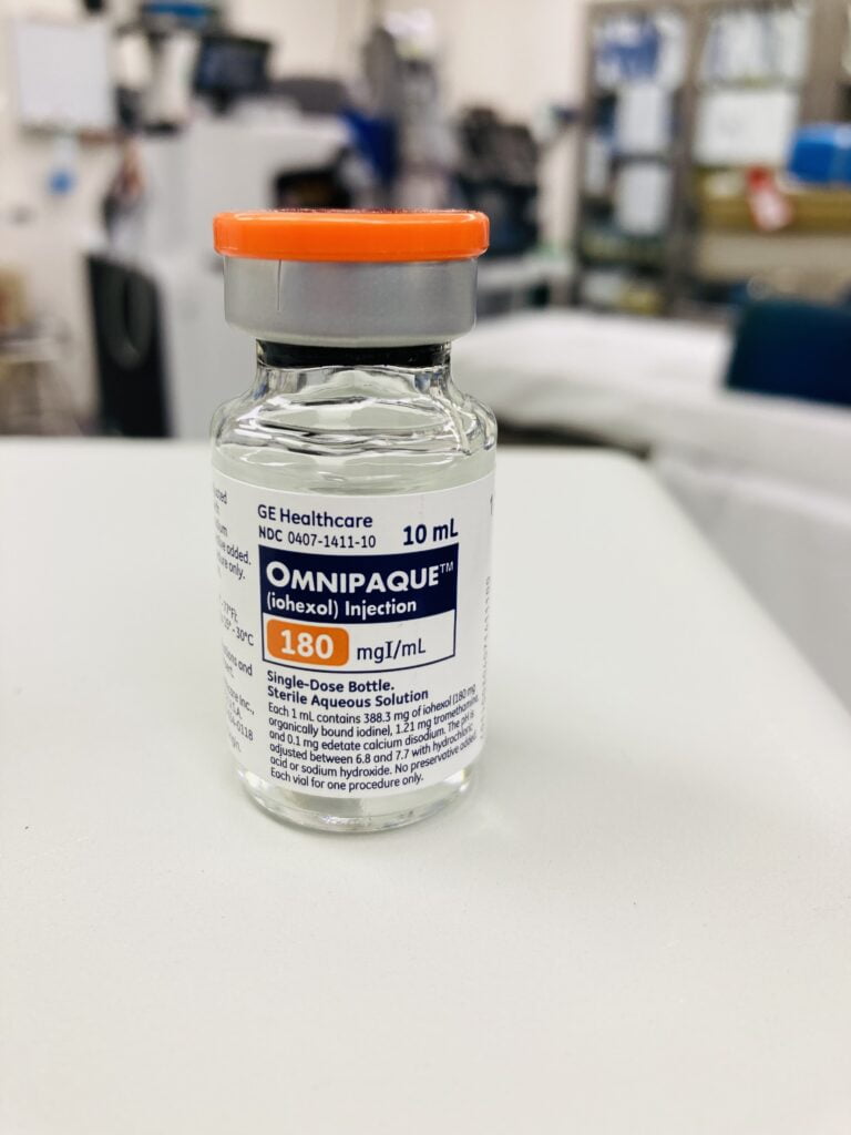 vial of Omnipaque injection