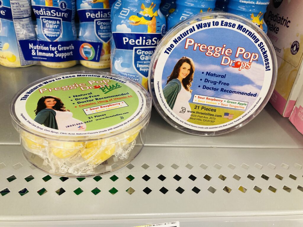 Preggie pop drops for pregnant women